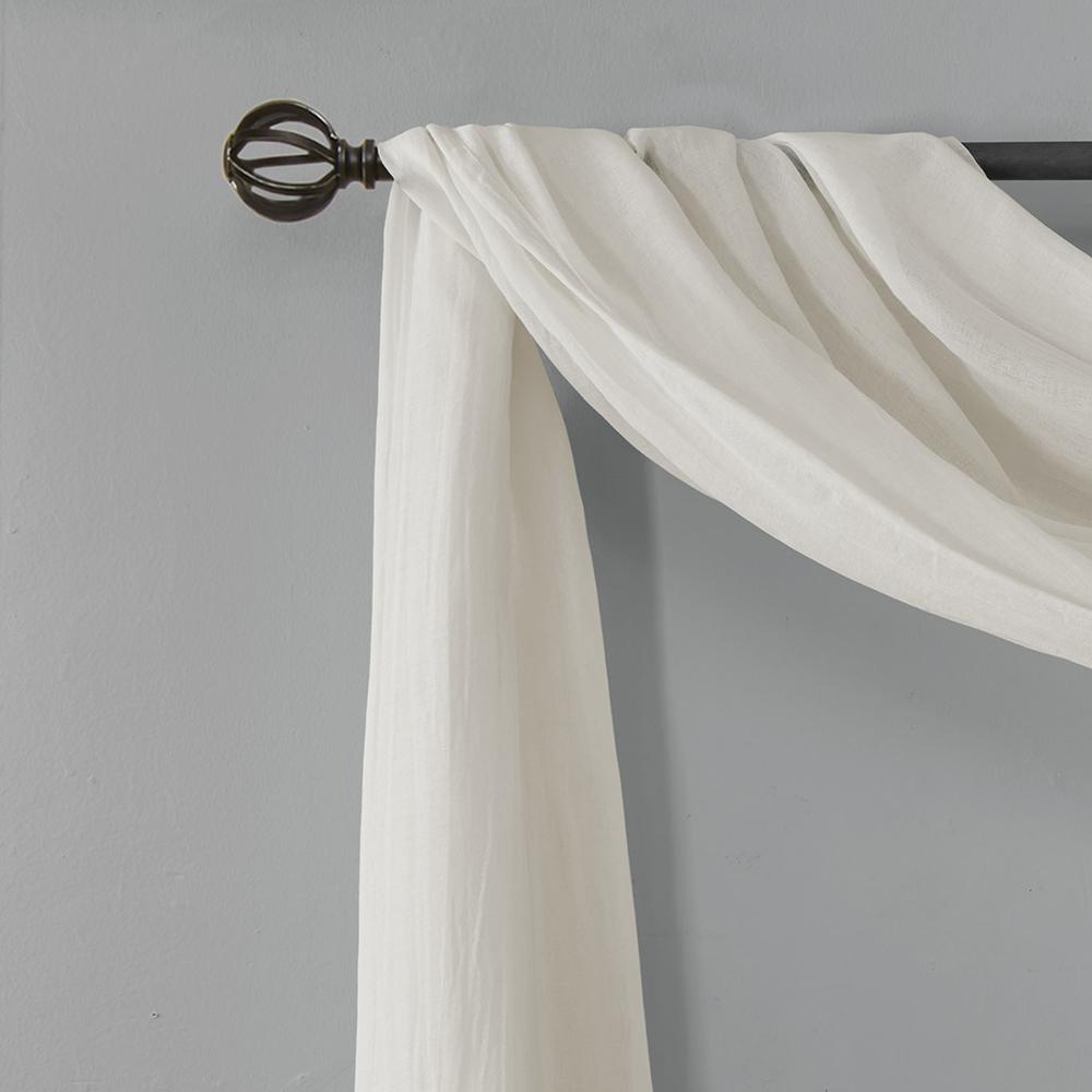 Solid Crushed Scarf Sheer. Picture 1