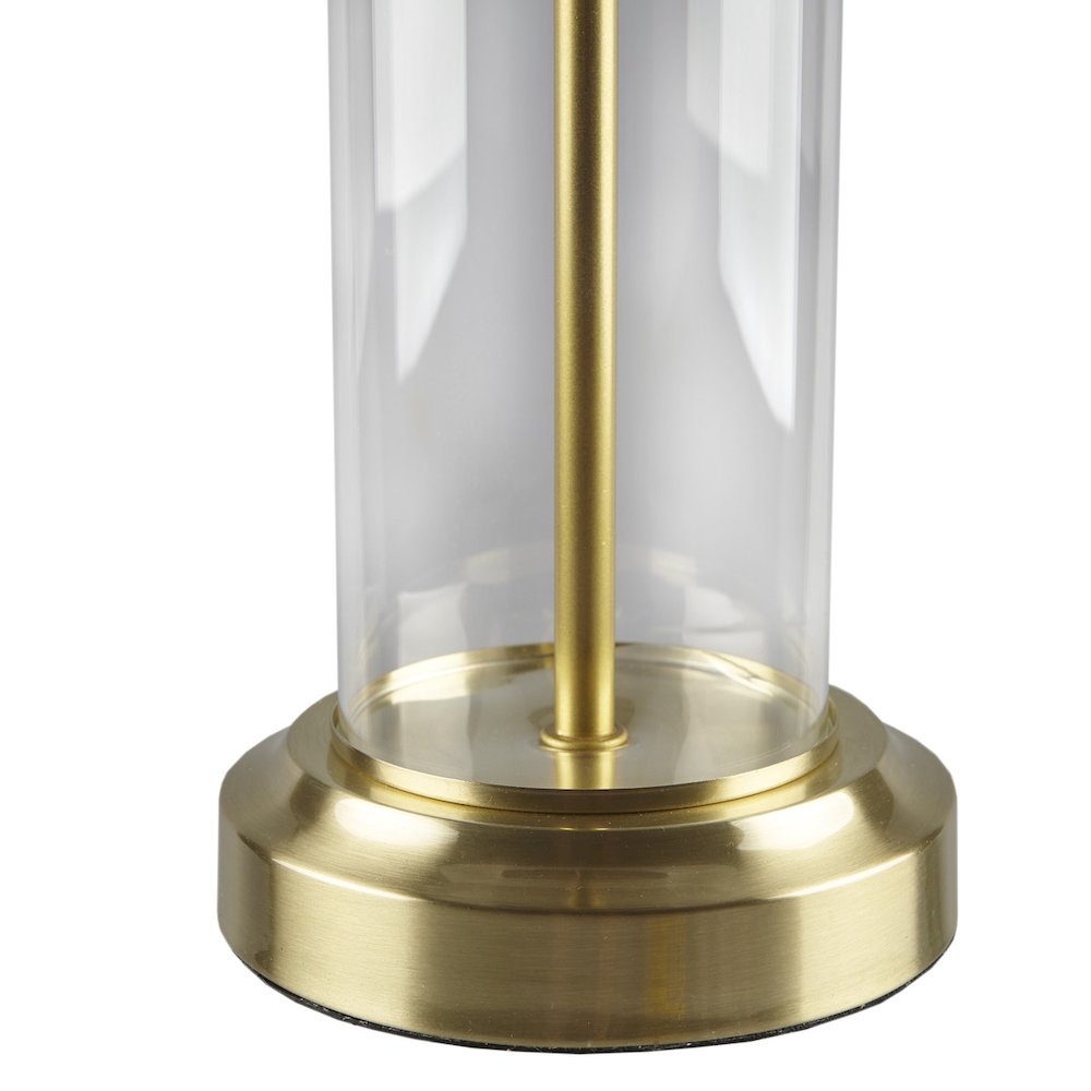 Glass Cylinder Table Lamp Set of 2. Picture 5