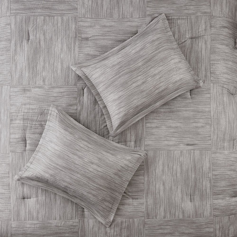 7 Piece Printed Seersucker Comforter Set. Picture 3