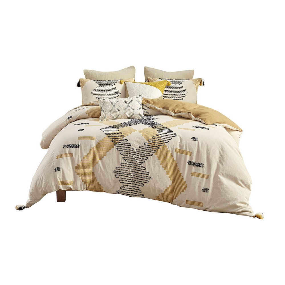 3 Piece Cotton Duvet Cover Set. Picture 1