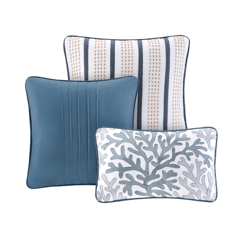Brushed Microfiber Quilt Set with Throw Pillows. Picture 1