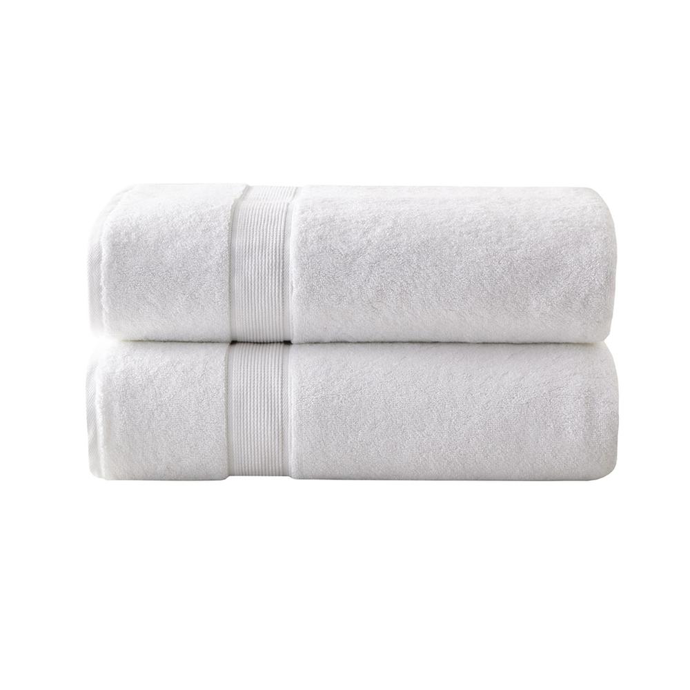 100% Cotton Bath Sheet Antimicrobial 2 Piece Set. Picture 1