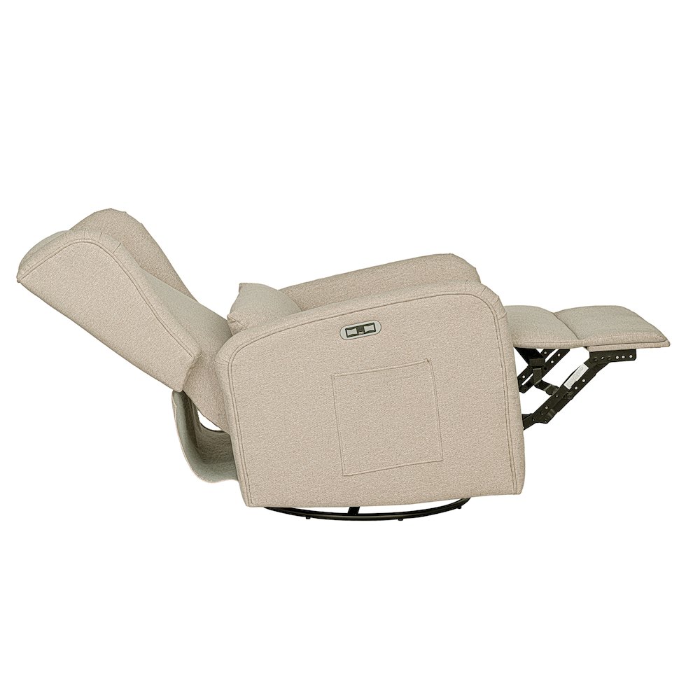 Candace Power Recliner, Beige color. Picture 3