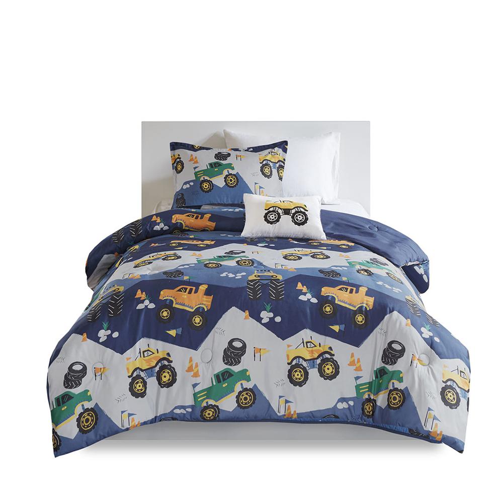 Nash Monster Truck Comforter Set, Belen Kox. Picture 1