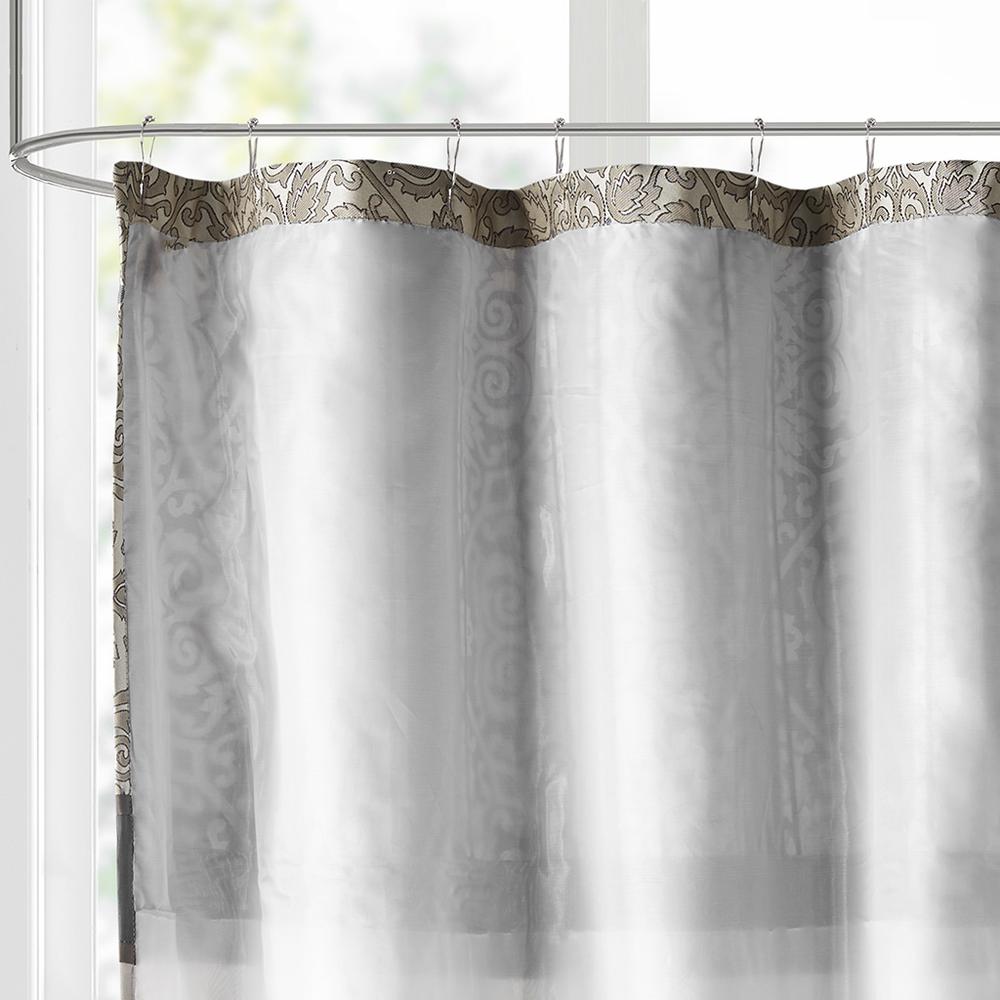 Embroidered Shower Curtain. Picture 2