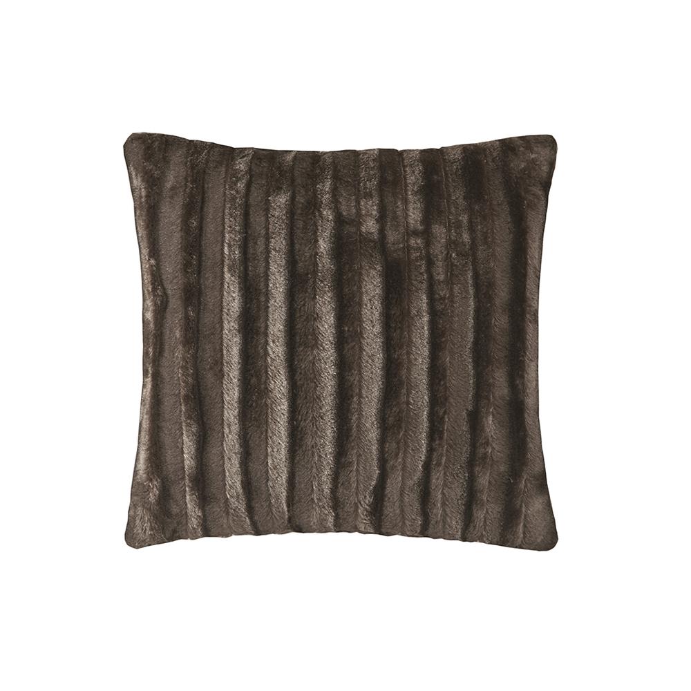 Faux Fur Square Pillow. Picture 1