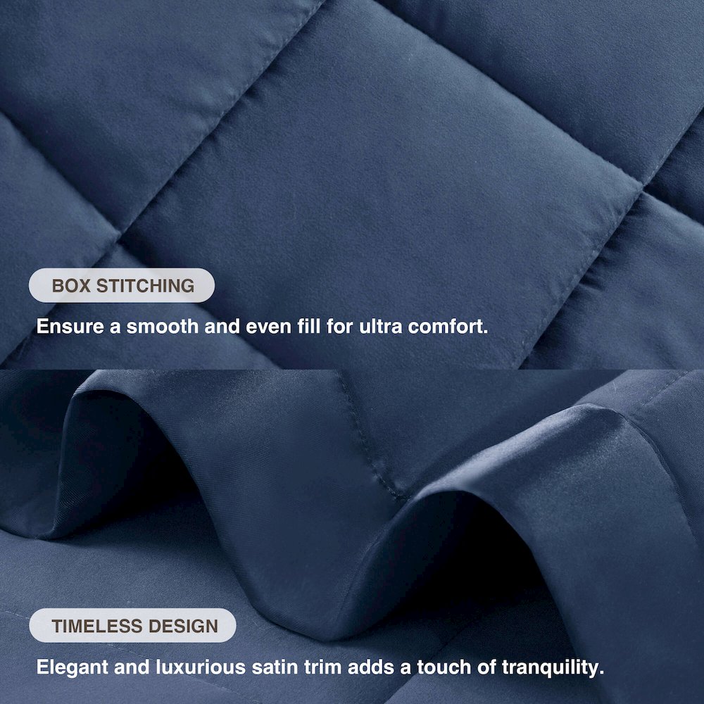 Windom Lightweight Down Alternative Blanket with Satin Trim. Picture 4