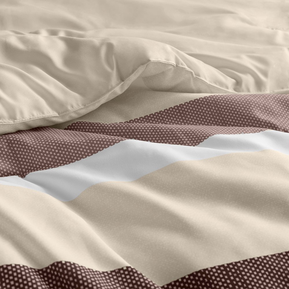 Blais Stripe Textured Print Comforter Set. Picture 4