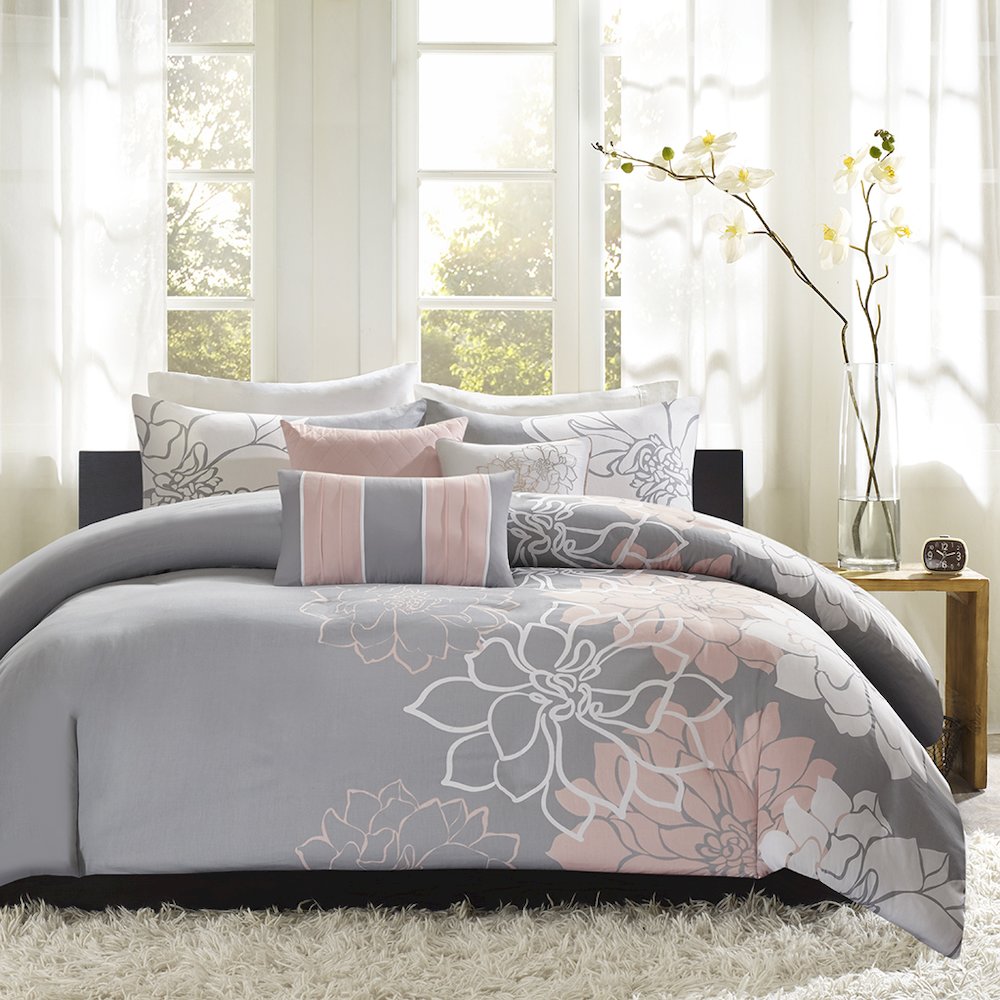 6 Piece Printed Duvet Cover Set. Picture 1