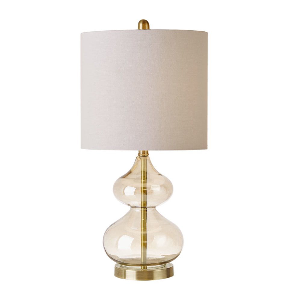 Curved Glass Table Lamp, Set of 2. Picture 5