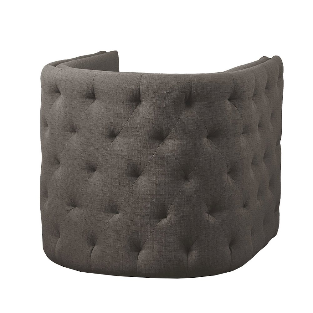 Capstone Tufted Barrel Swivel Chair, Grey color. Picture 2