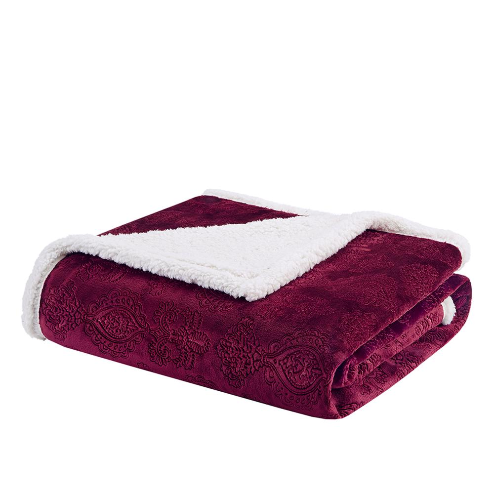 Oversized Textured Plush Throw. Picture 1