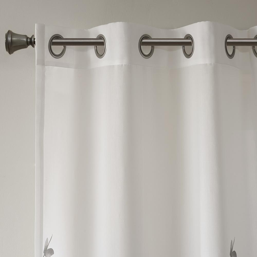Burnout Printed Curtain Panel. Picture 1