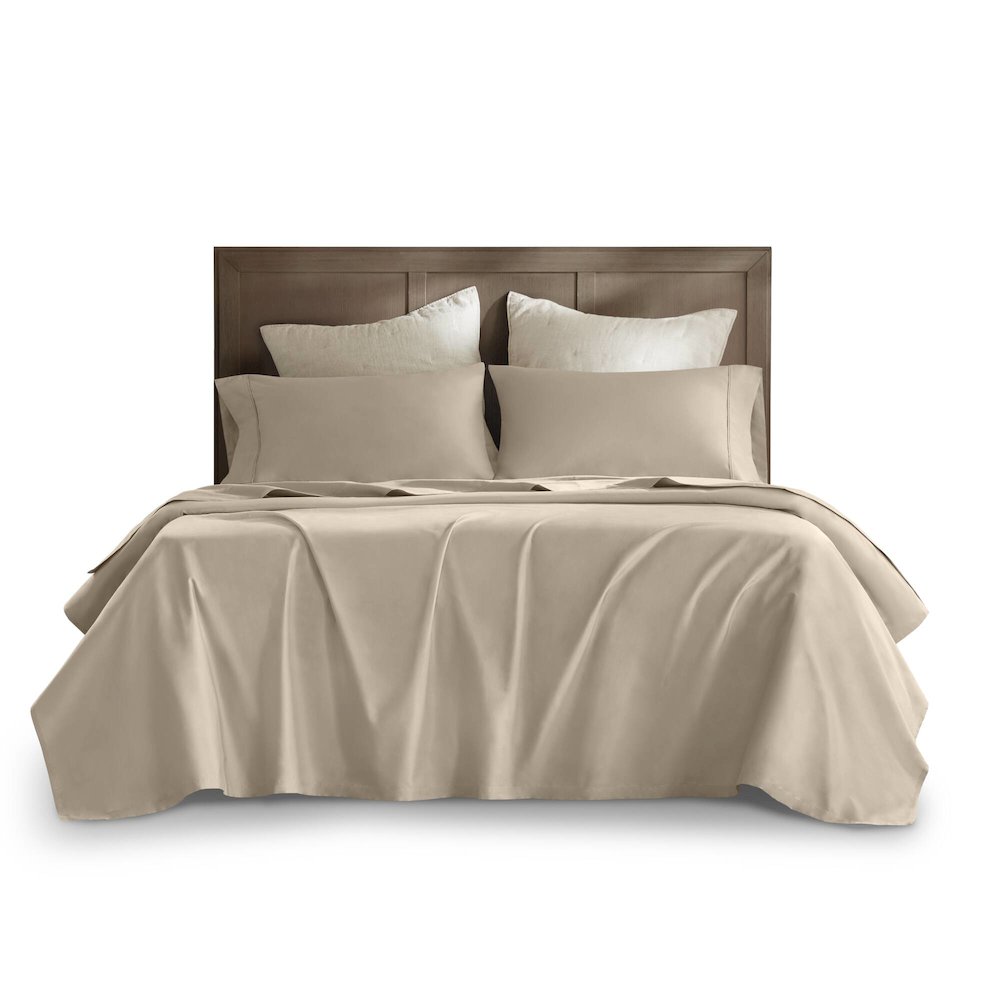 Sateen Sheet Set, Linen color. Picture 1