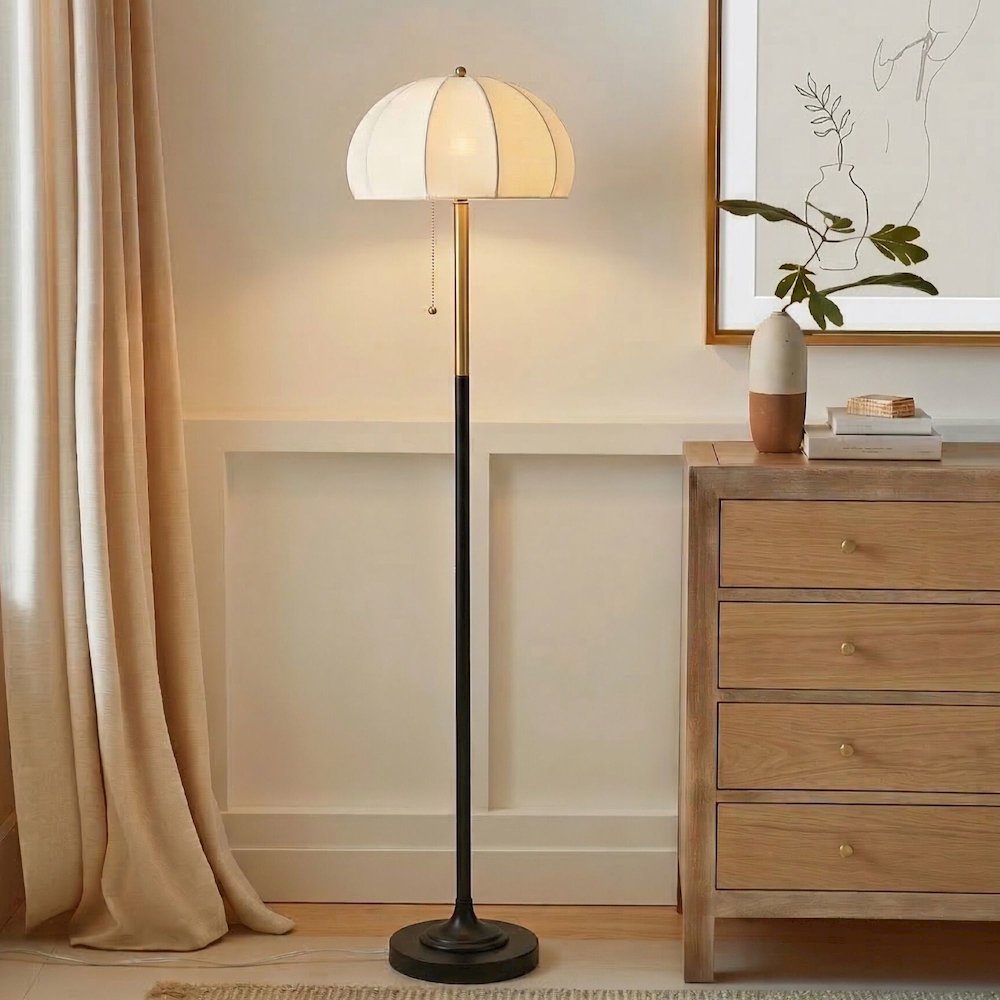 Serin Dimmable Floor Lamp with Dome Shade. Picture 2