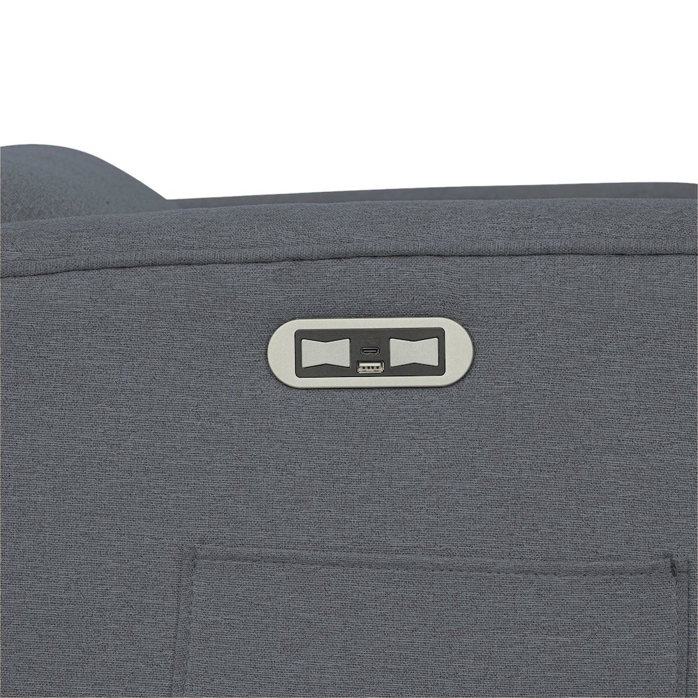 Candace Power Recliner 3-in-1 with Swivel, Glider, Charging Station. Picture 5