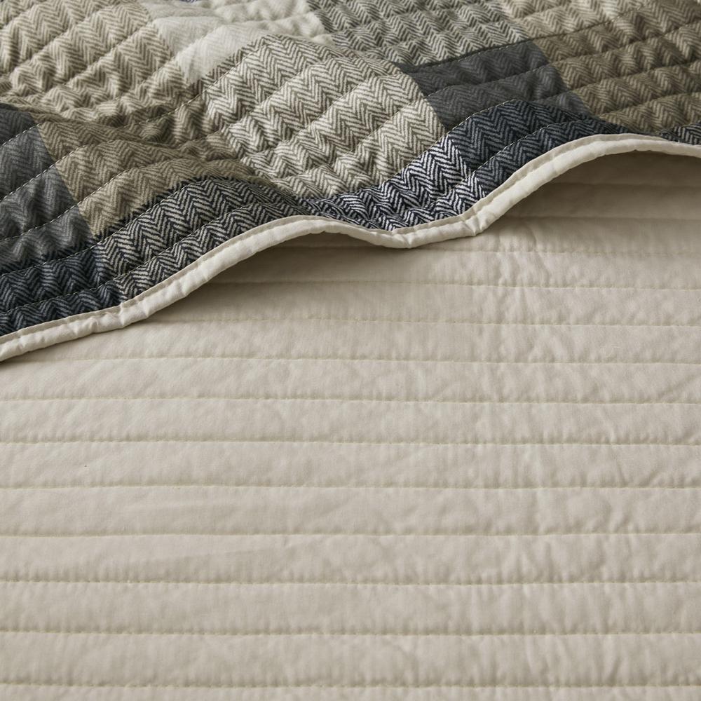 6 Piece Reversible Plaid Daybed Cover Set. Picture 2