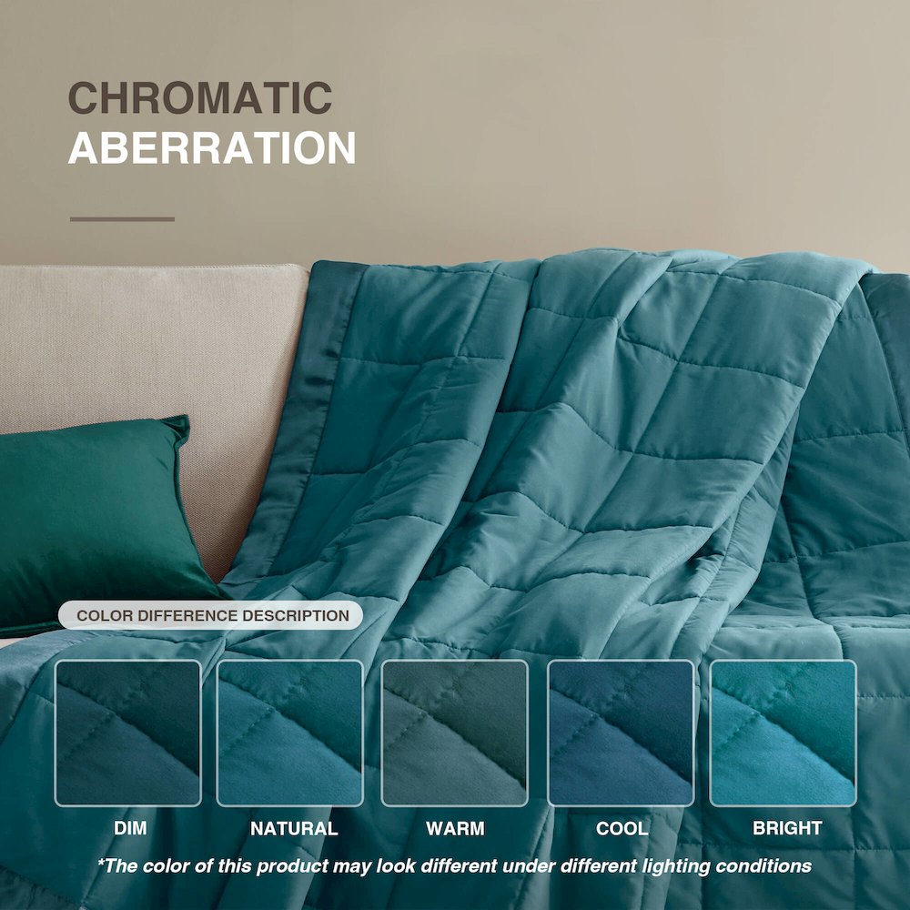 Windom Lightweight Down Alternative Blanket with Satin Trim. Picture 5