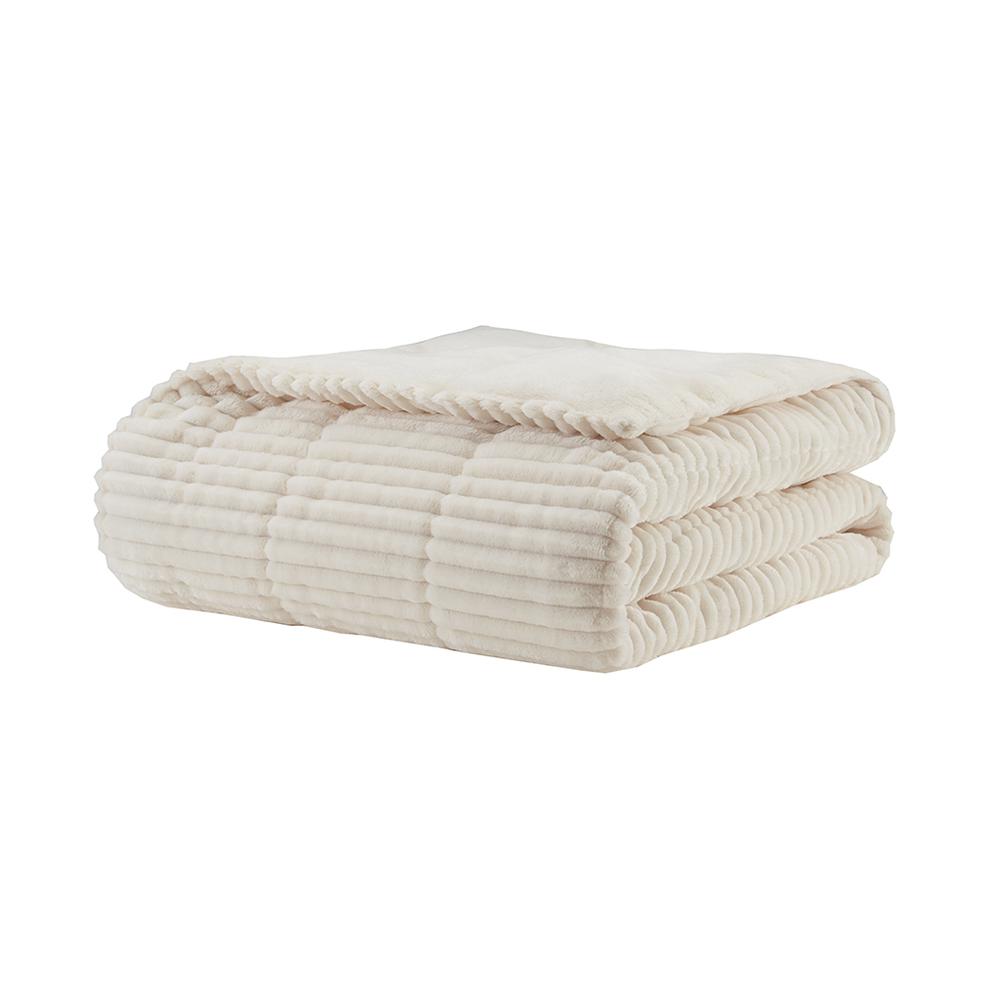 Oversized Plush Down Alternative Filled Throw. Picture 5