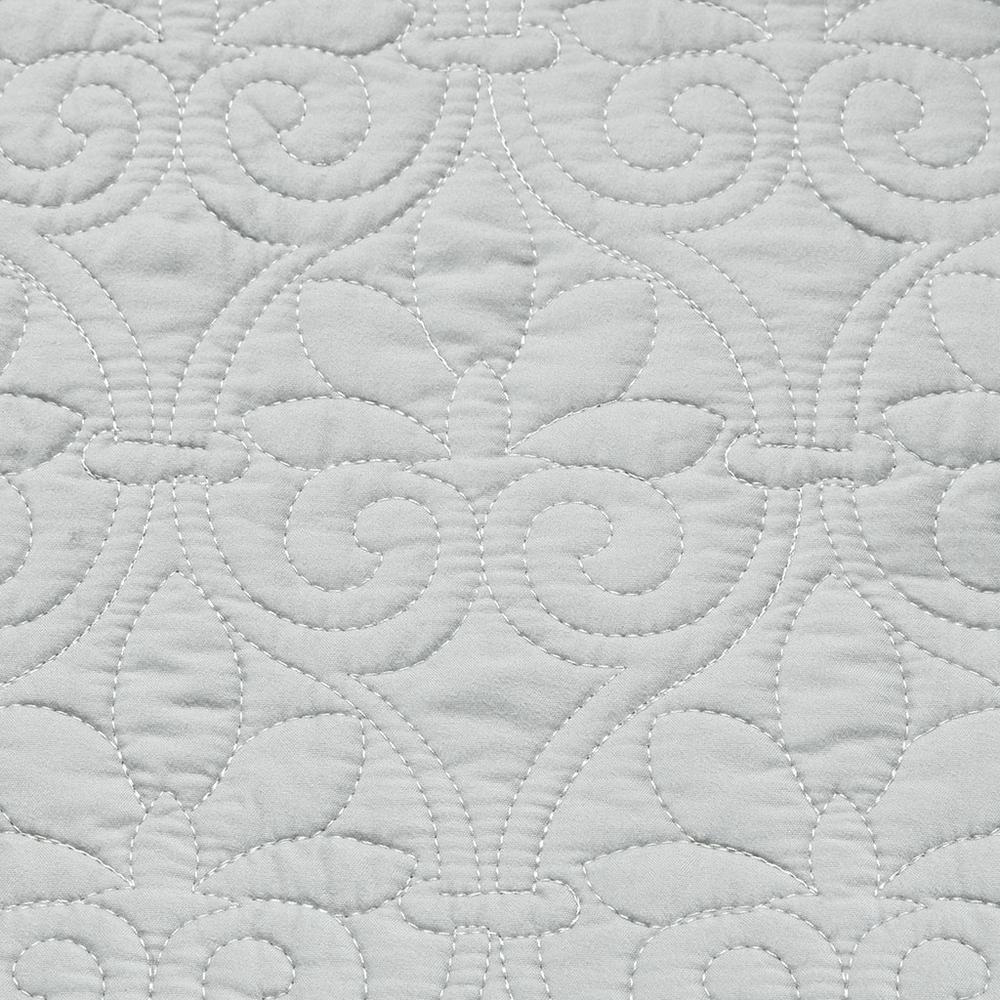 Quebec 6 Piece Reversible Daybed Cover Set, Grey color. Picture 2