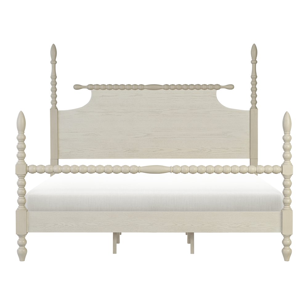 Beckett Turned Wood Spindle Bed, Antique Cream color. Picture 2