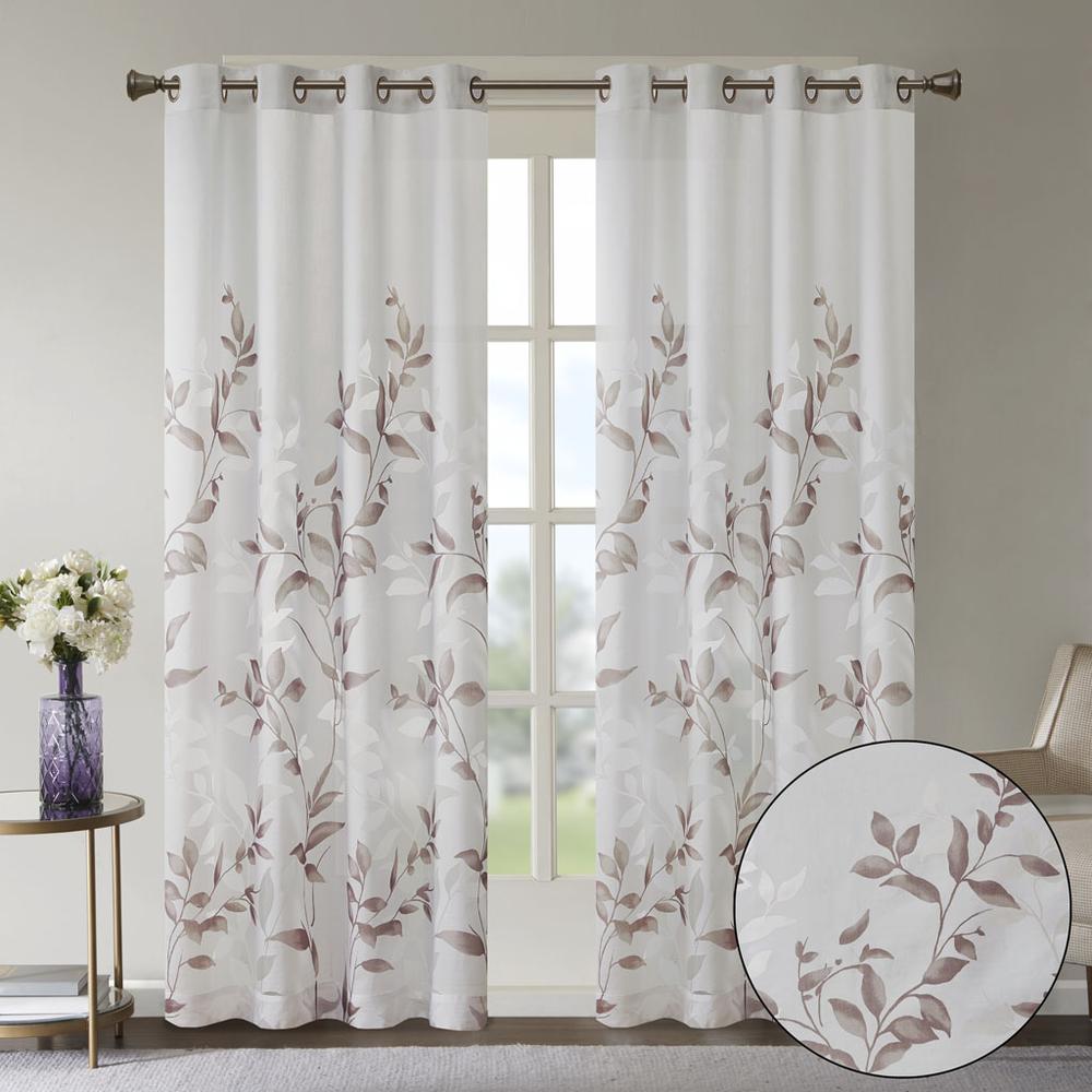 Burnout Printed Curtain Panel. Picture 3