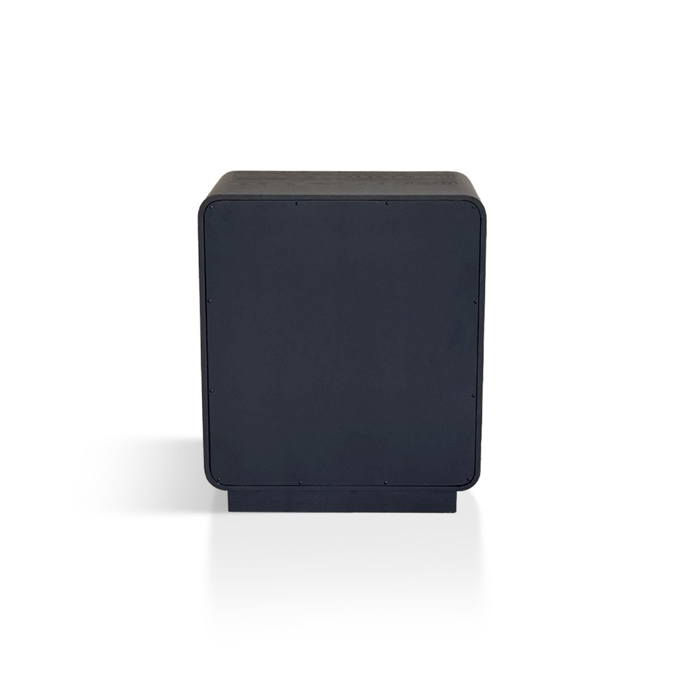 Deco Nightstand, Black Satin color. Picture 4