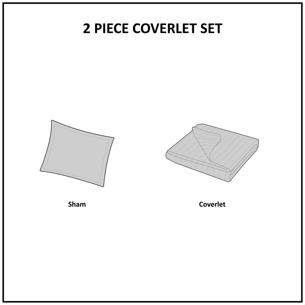 Mill Creek Oversized Cotton Quilt Set, Green color. Picture 5