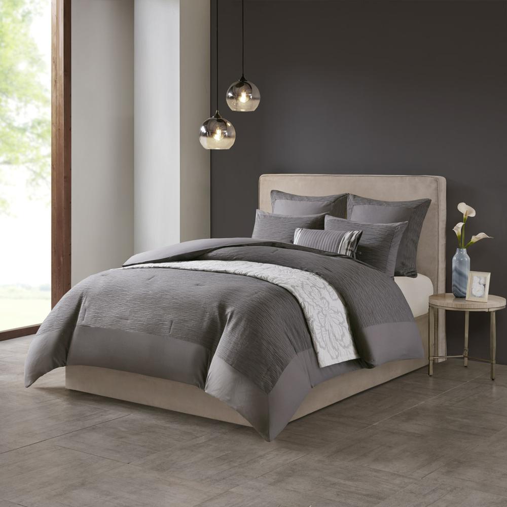 Cotton Blend Yarn Dyed 3 Piece Comforter Set. Picture 5