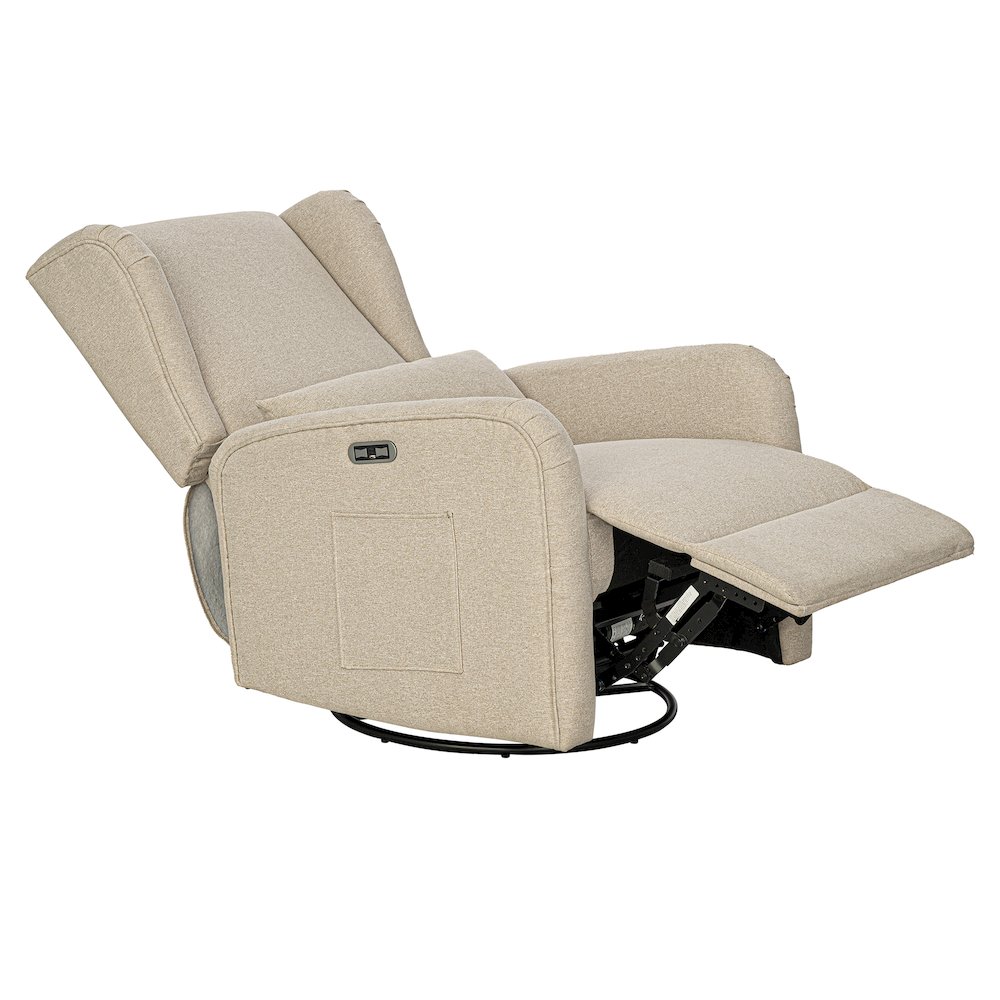 Candace Power Recliner, Beige color. Picture 2
