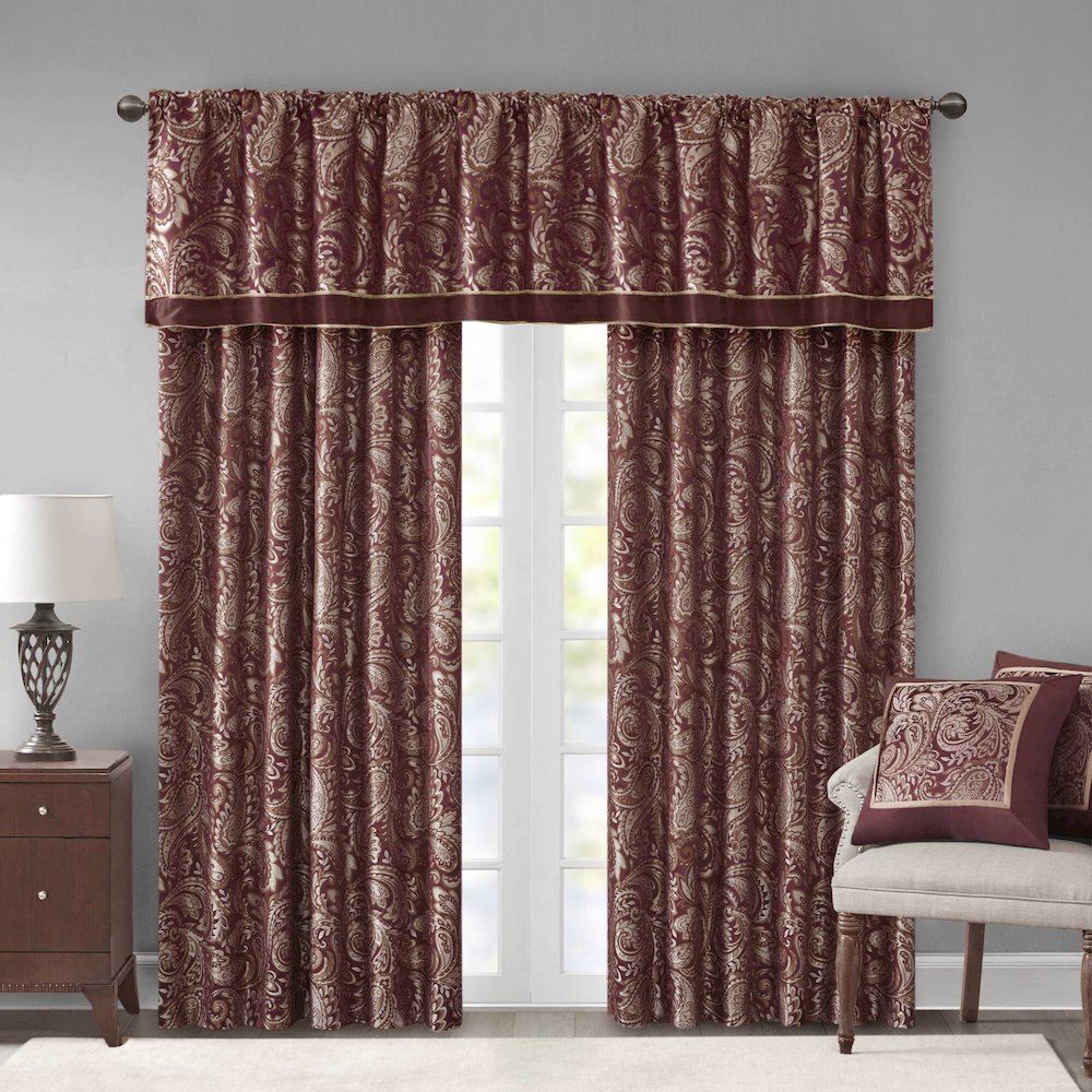 Jacquard Curtain Panel Pair. Picture 5