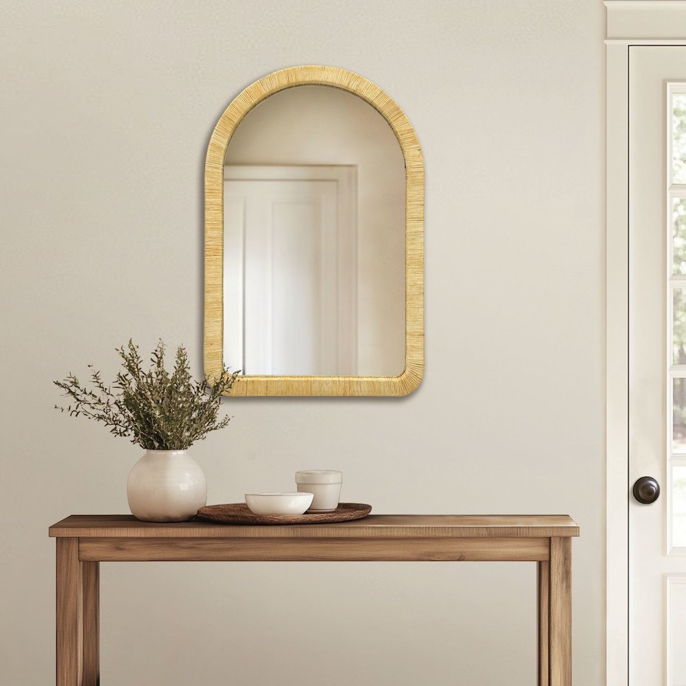 Nova Natural Rattan Wall Mirror. Picture 5