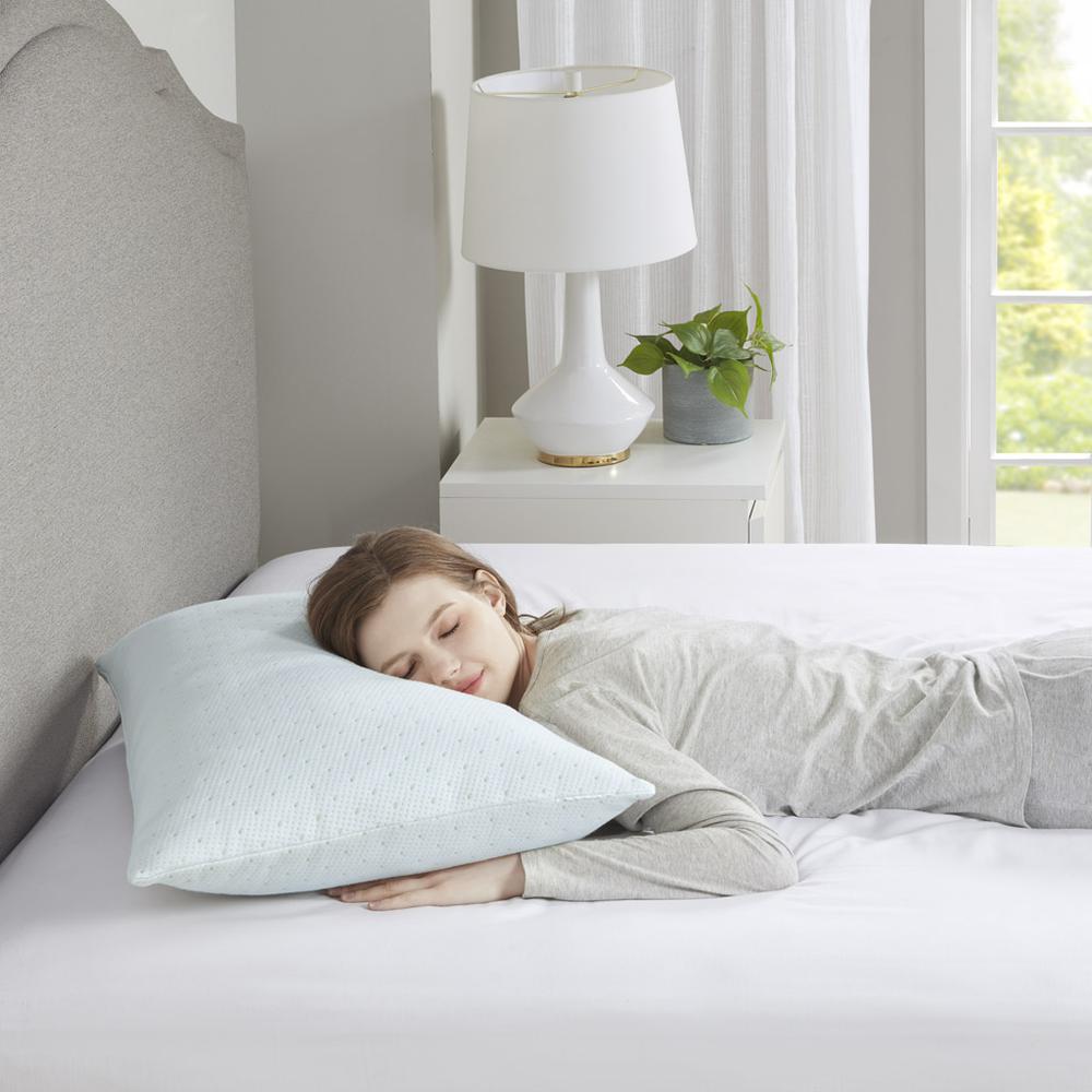Shredded Memory Foam Pillow with Rayon from Bamboo Blend Cover. Picture 3