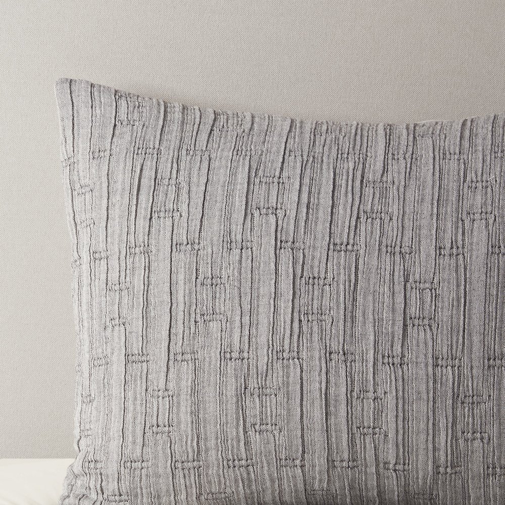 Arlo Oversized Comforter Set, Charcoal color. Picture 3
