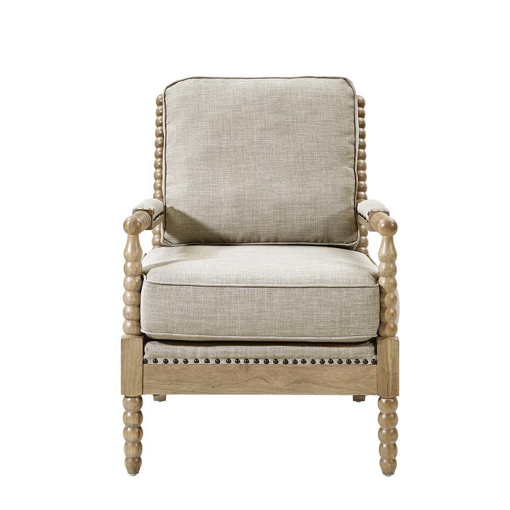 Neutral Taupe Accent Chair, Belen Kox. Picture 1