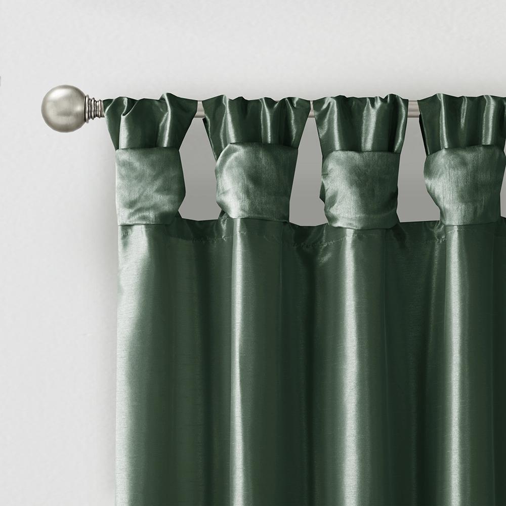 Twist Tab Lined Window Curtain Panel. Picture 3