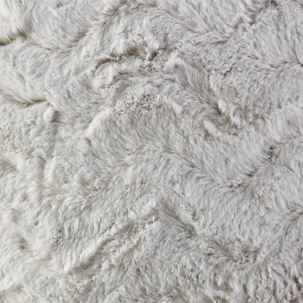 Faux Fur Square Pillow. Picture 4