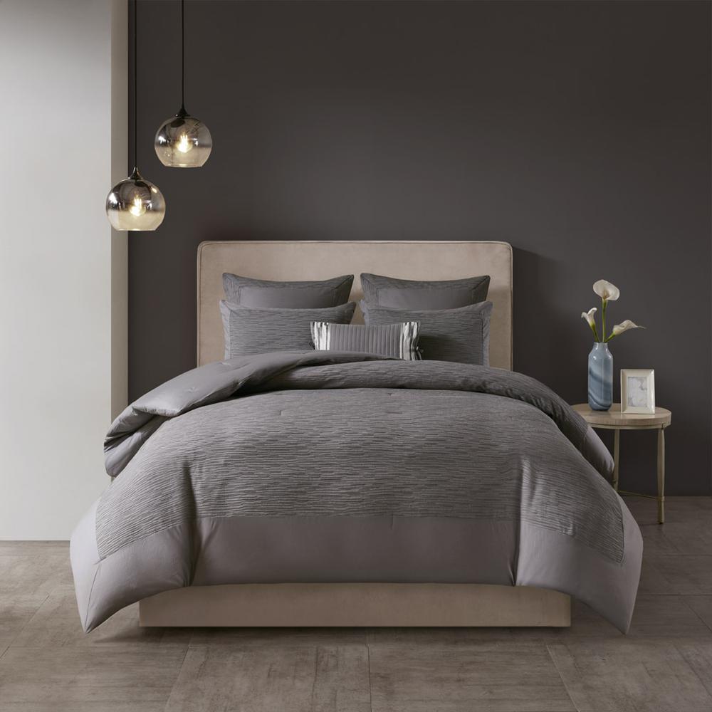 Cotton Blend Yarn Dyed 3 Piece Comforter Set. Picture 4