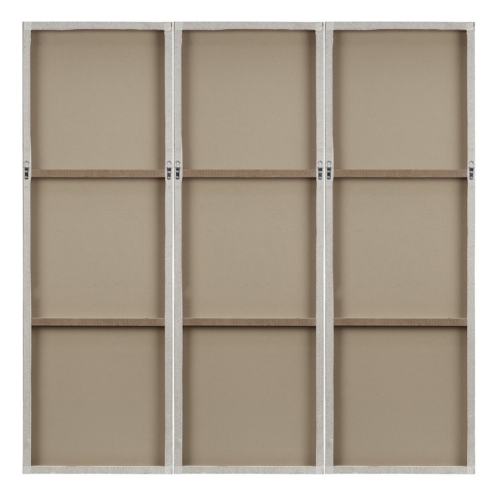 Hand Painted Triptych 3-piece Dimensional Resin Wall Art Set. Picture 1