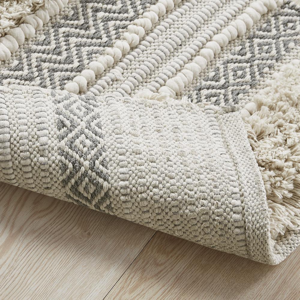 Woven Texture Stripe Bath Rug. Picture 5