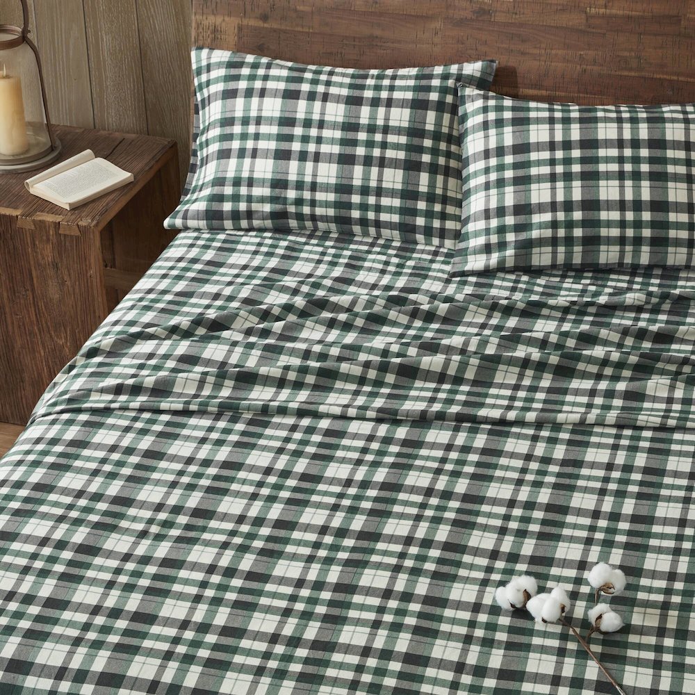 Flannel 100% Cotton Flannel Printed Sheet Set, Finton color. Picture 4