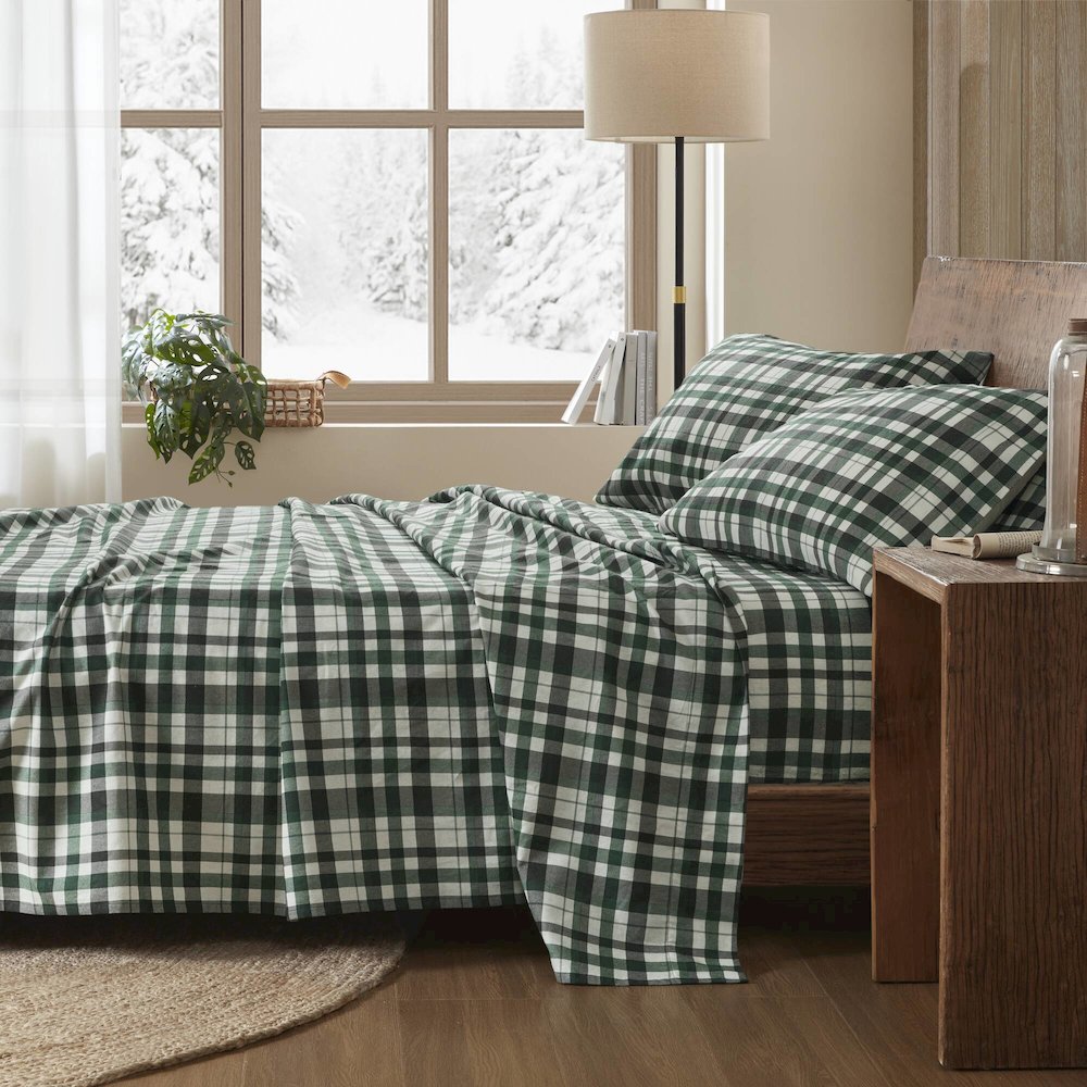 Flannel 100% Cotton Flannel Printed Sheet Set, Finton color. Picture 5