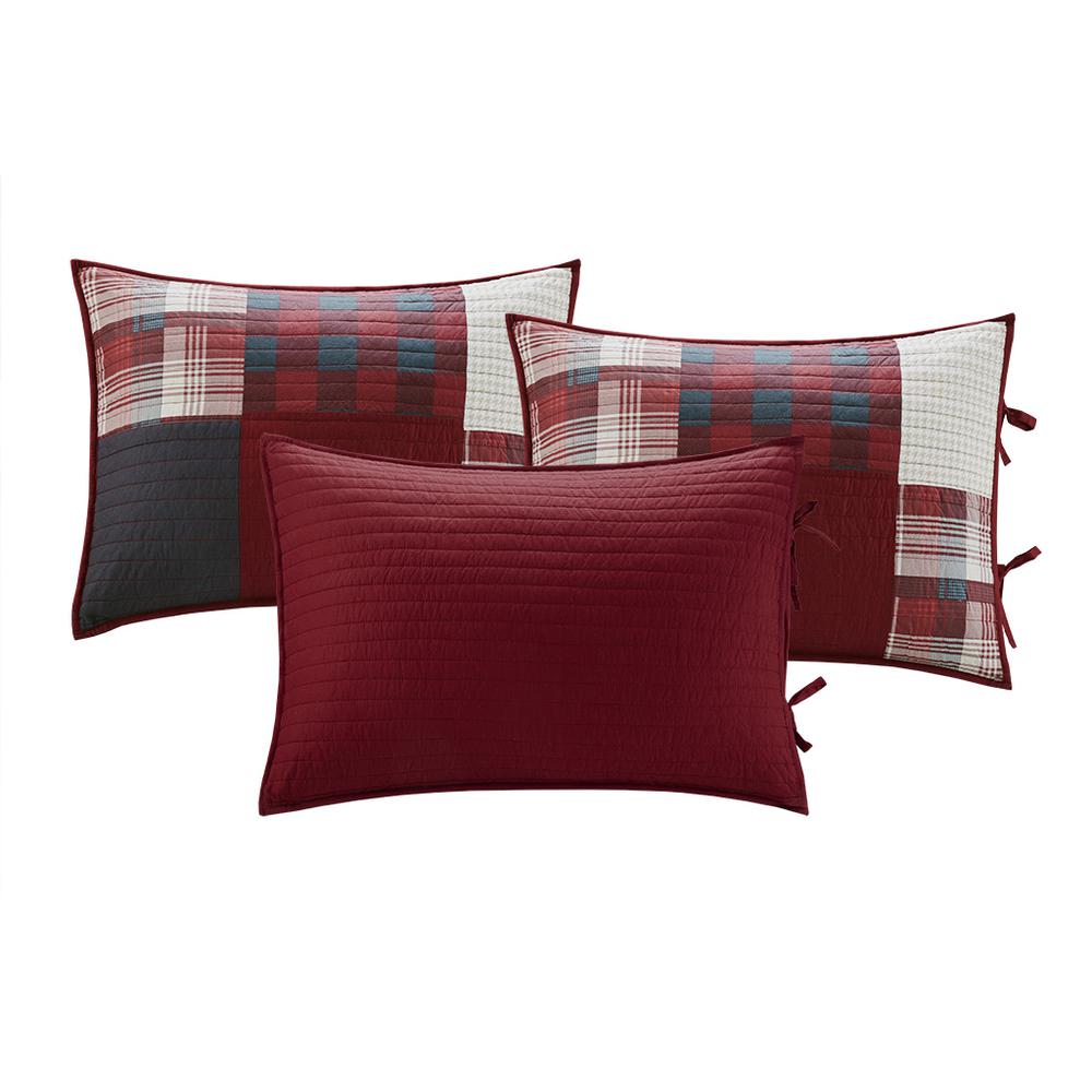 Sunset 5 Piece Day Bed Cover Set, Red color. Picture 5