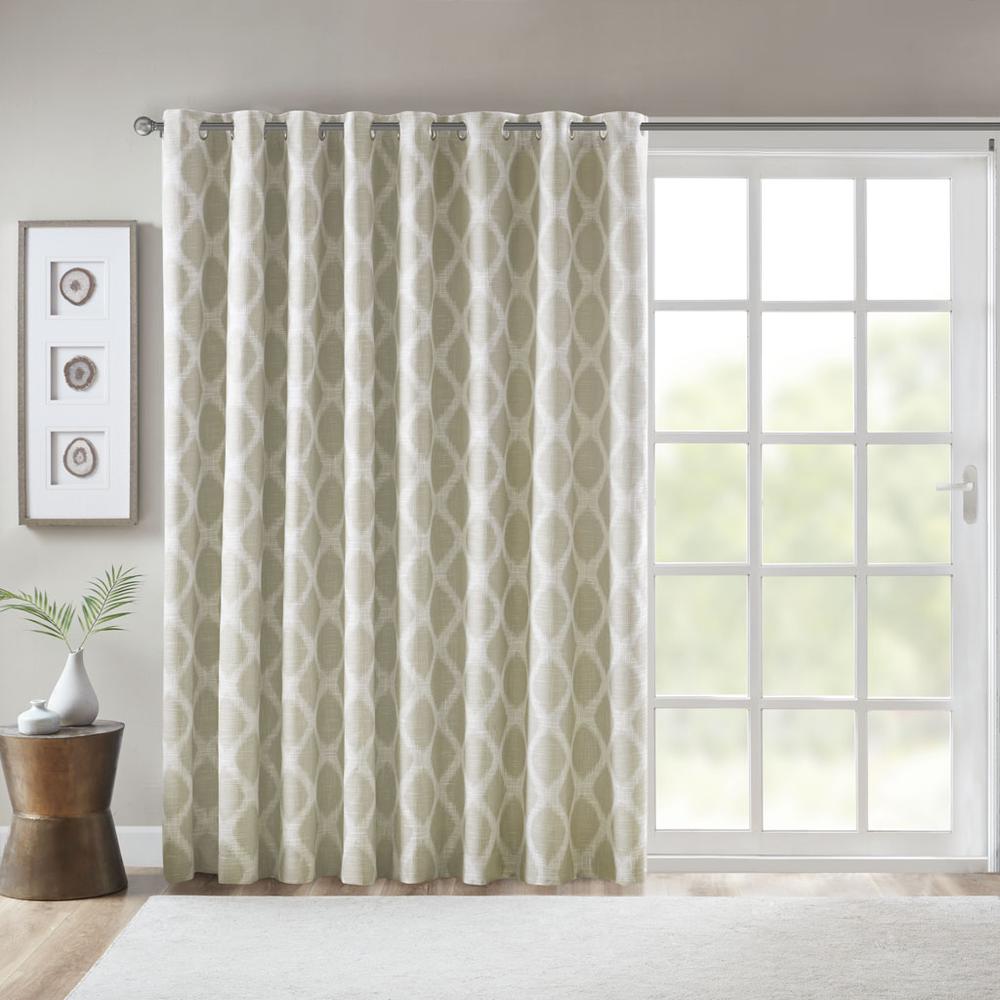 Printed Ikat Blackout Patio Curtain. Picture 2
