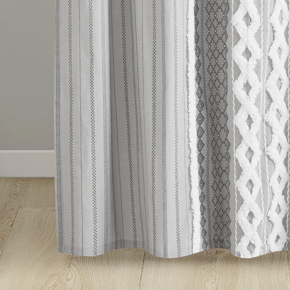 Cotton Printed Shower Curtain with Chenille. Picture 5