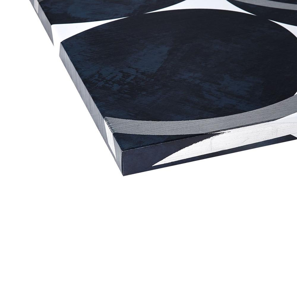 Silver Foil Abstract 2-piece Canvas Wall Art Set. Picture 1