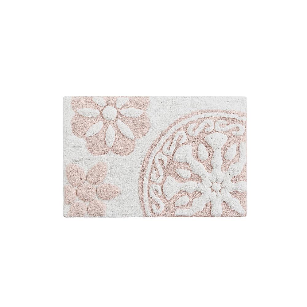 Medallion Cotton Tufted Bath Rug. Picture 5