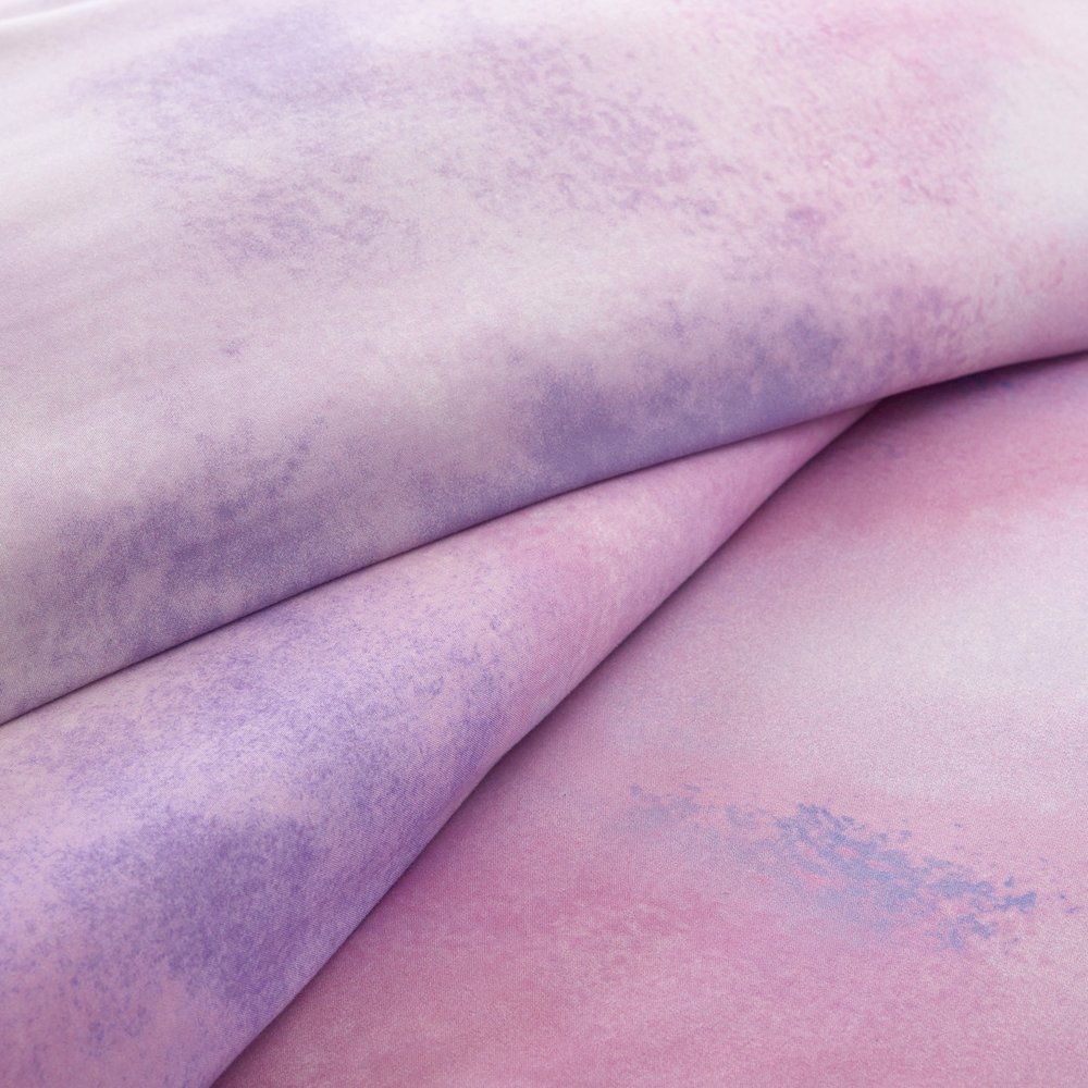 Cassiopeia Watercolor Tie Dye Printed Comforter Set with Throw Pillow. Picture 2
