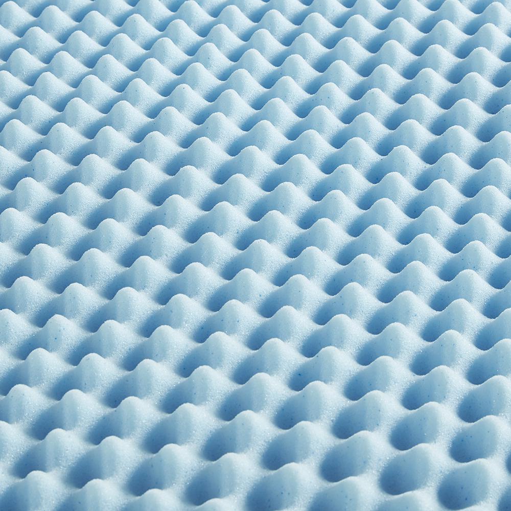 All Season Reversible Hypoallergenic 1.5" Cooling Mattress Topper. Picture 5