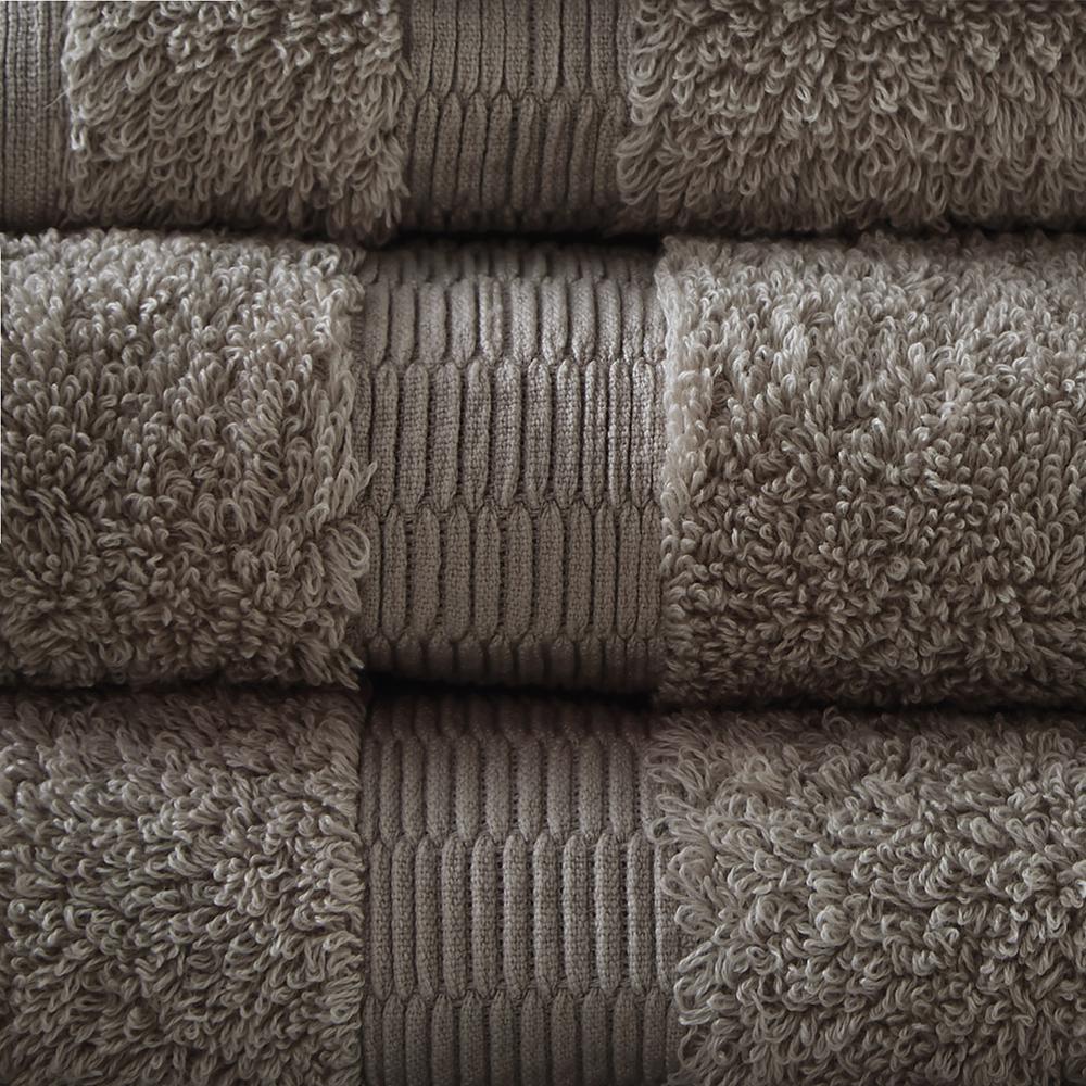 Taupe Luxury 6-Piece Towel Set, Belen Kox. Picture 2